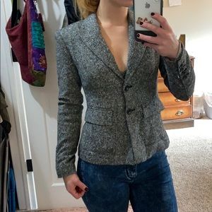 Charcoal gray business jacket